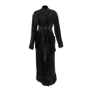 black coat-robe