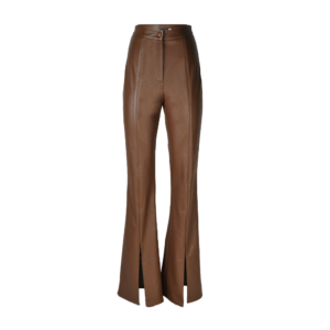 lether brown pants