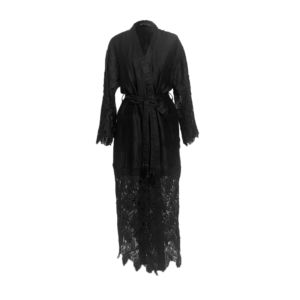 black robe with lace